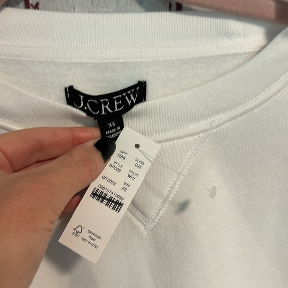 NWT J. Crew Heritage fleece oversized crewneck sweatshirt - Picture 5 of 8